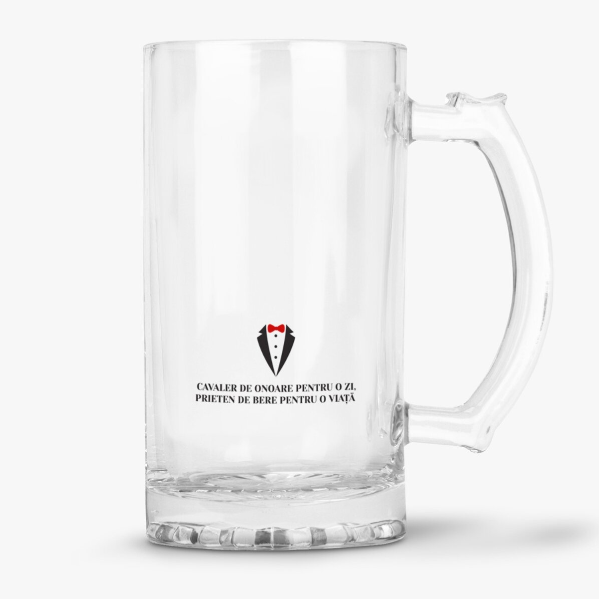 Jarra de cerveza personalizada con texto - Caballero