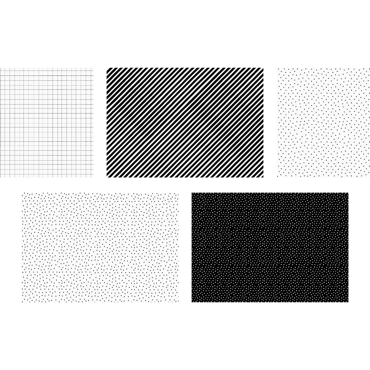 Papel de regalo variado: blanco y negro