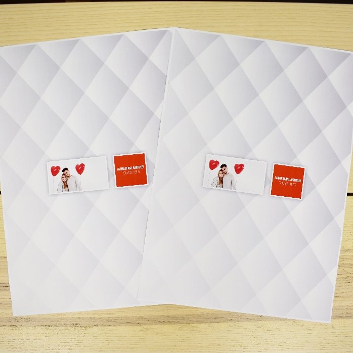 Papel de regalo personalizado con una foto y un texto