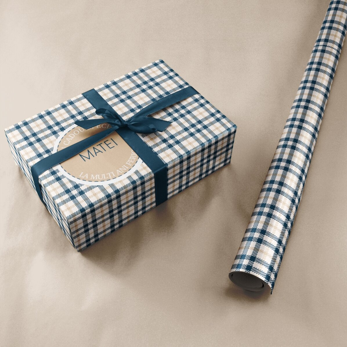 Papel de regalo personalizado con texto - Para hombres