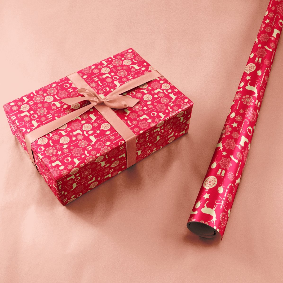 Papel de regalo personalizado con texto enmarcado - Reni