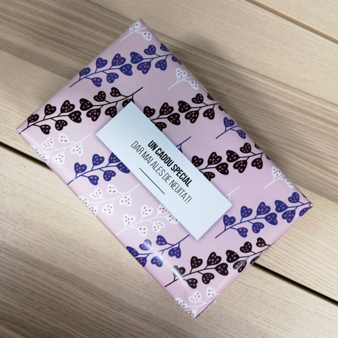 Papel de regalo personalizado con texto - Hojas