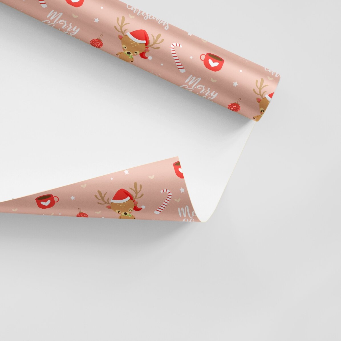 Papel de regalo personalizado con texto enmarcado - Sweet Christmas
