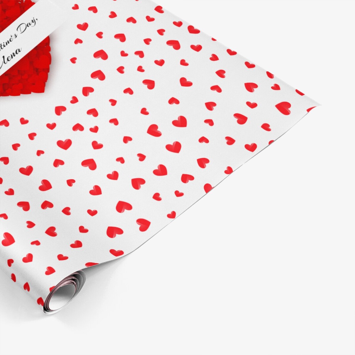 Papel de regalo personalizado - Love is in the air