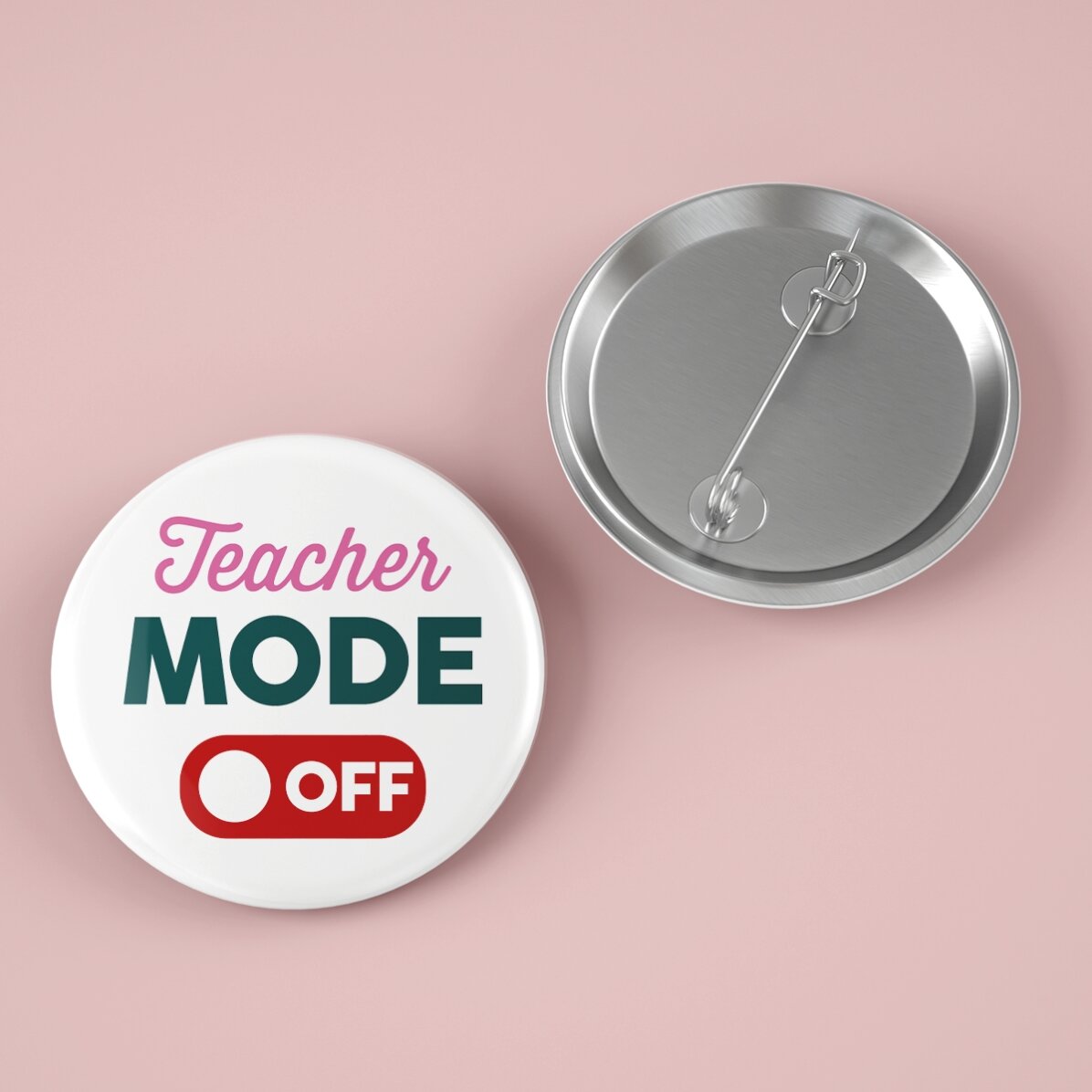 Personalised badge with message - Mode ON/OFF