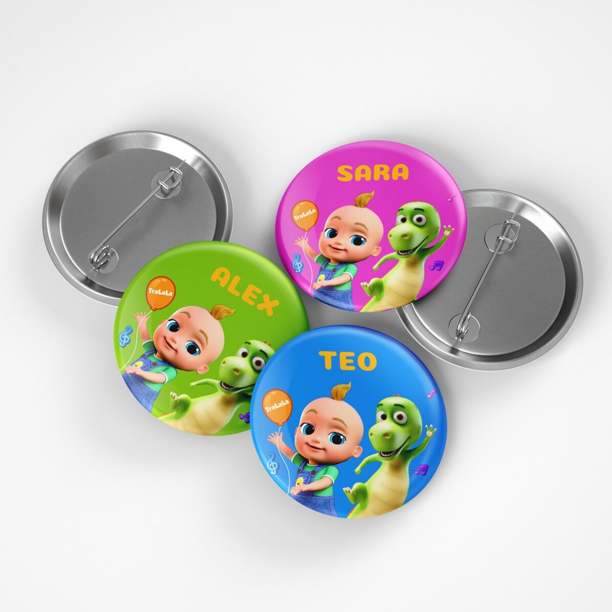 Personalised badge with name - TraLaLa