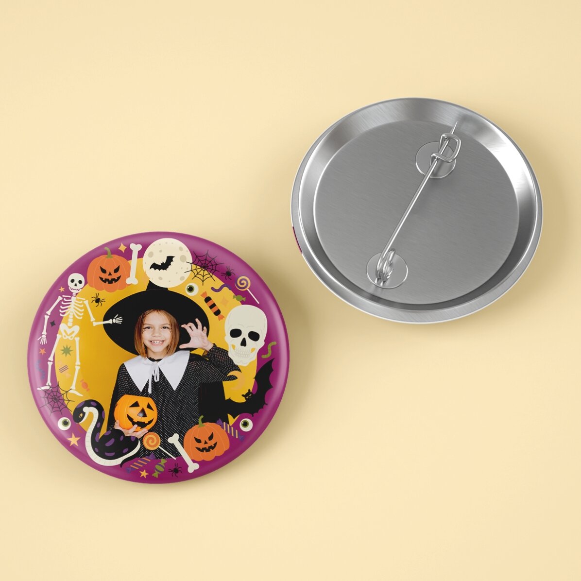 Insignia personalizada con foto - Halloween