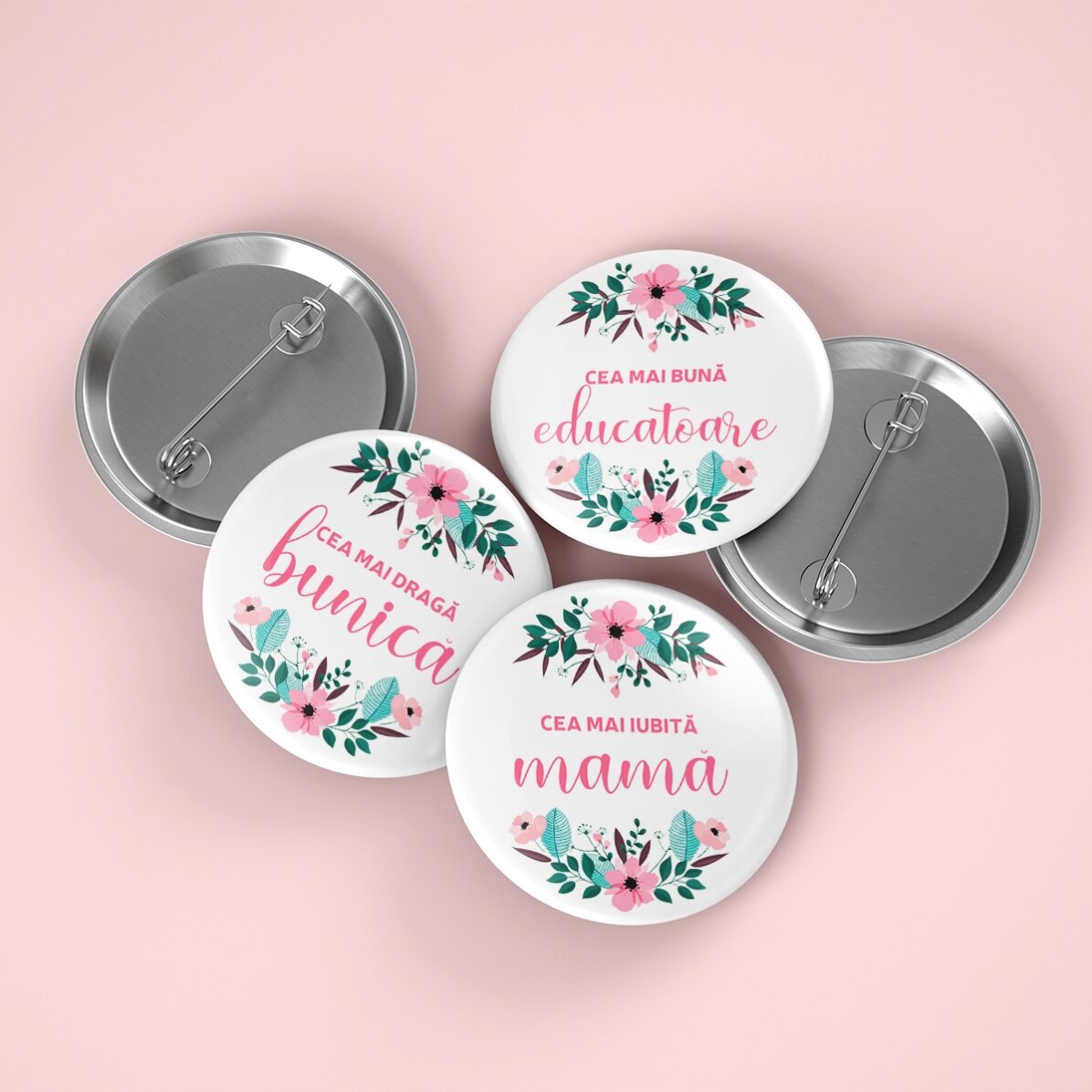 Insignia personalizada con texto: «La más querida»