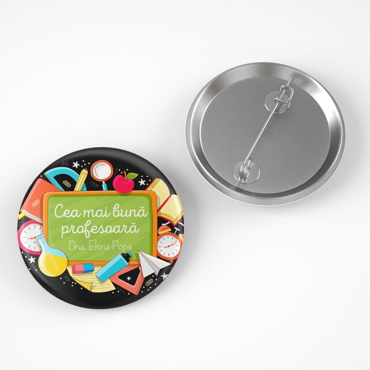 Personalised badge with text - School
