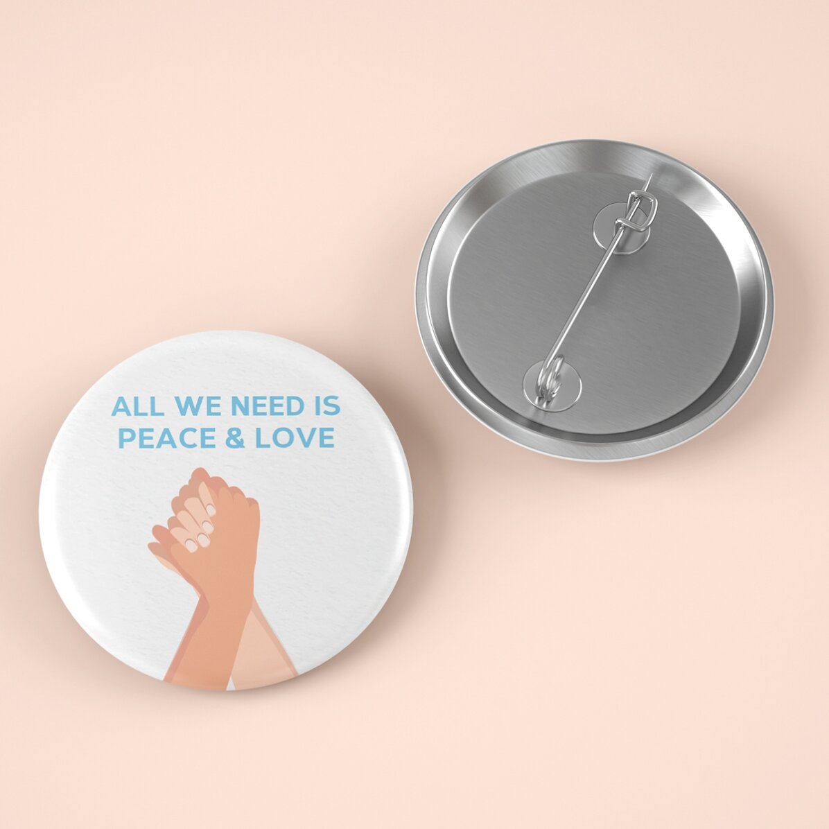 Personalised badge with text - Together