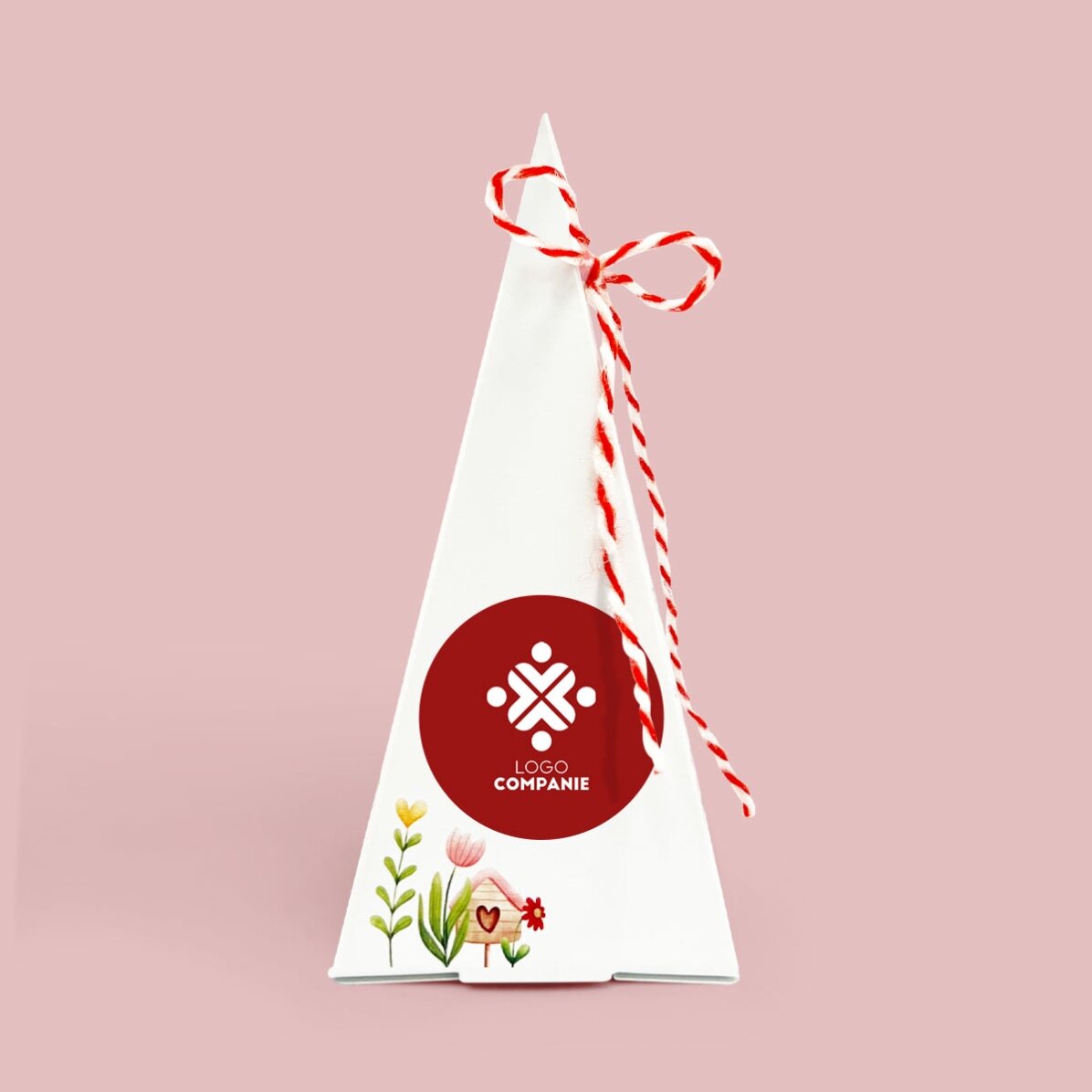Kit personalizado para plantar flores con logotipo