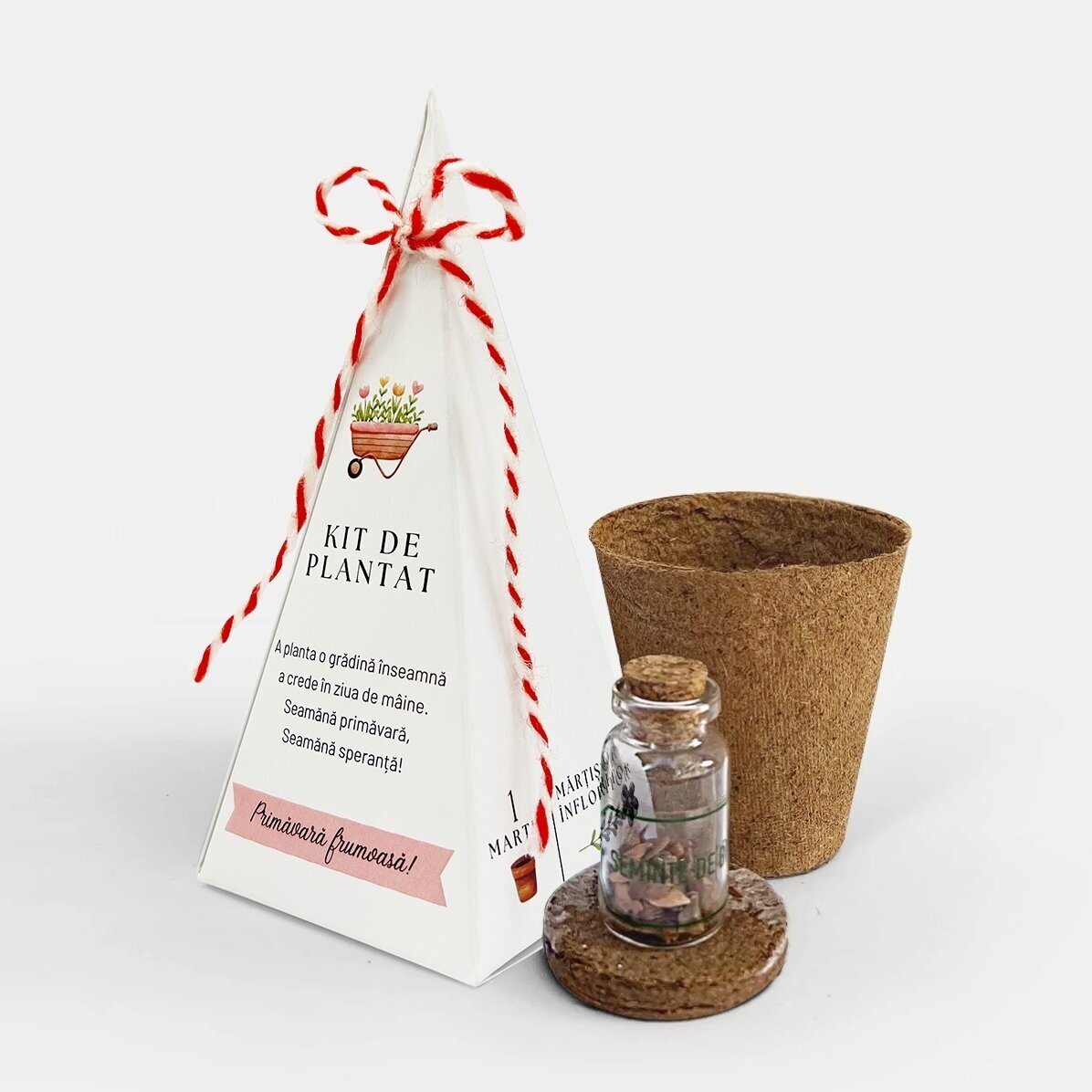 Personalised flower planting kit with text - Floral