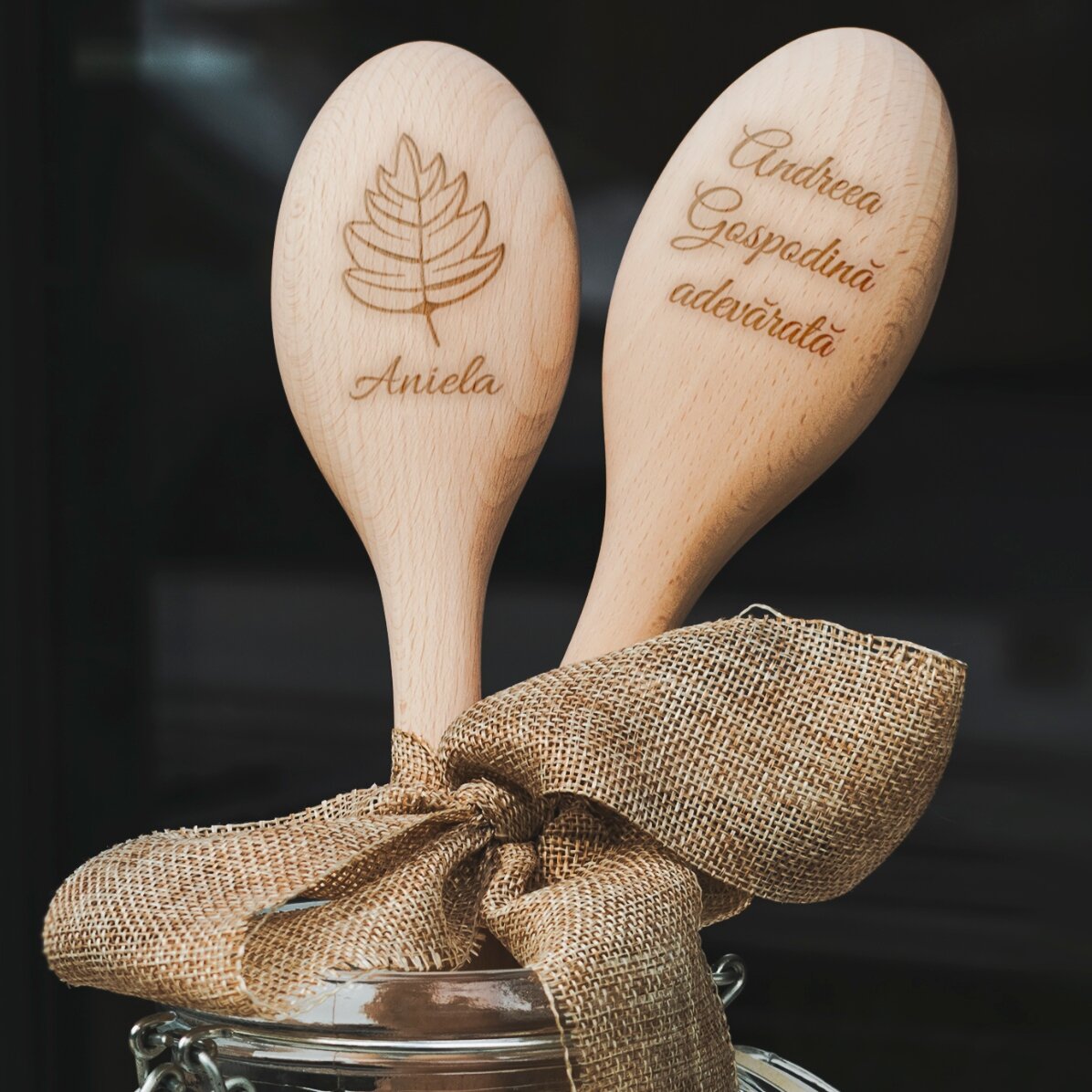 Cuchara de madera personalizada - Sabores de otoño