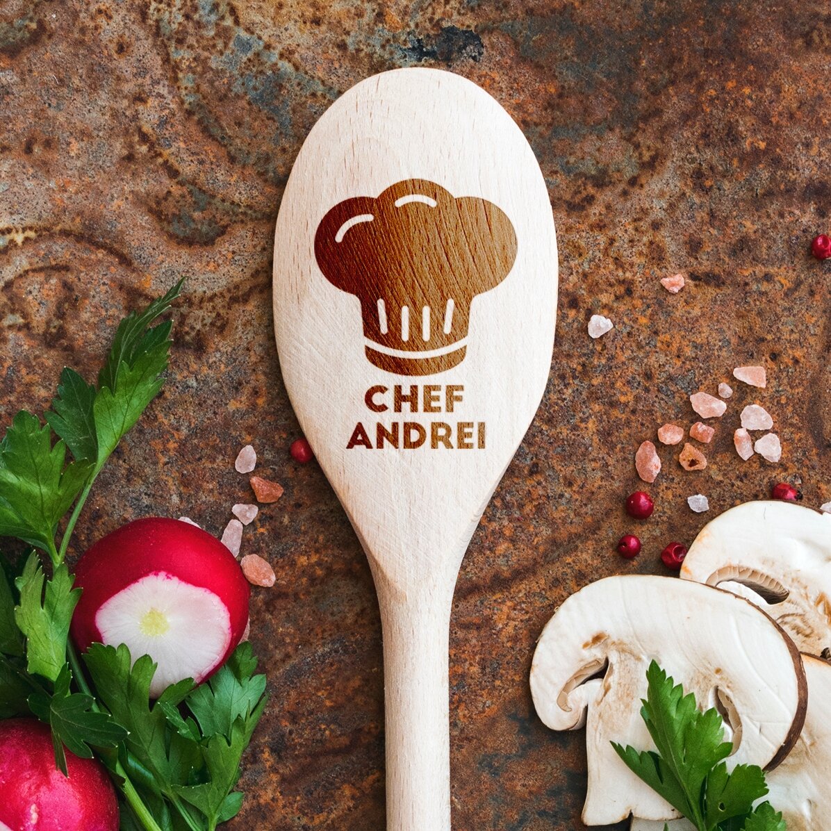 Cuchara de madera personalizada - Chef