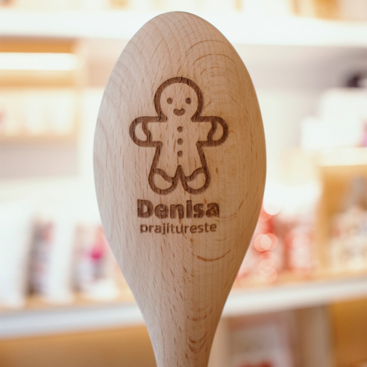 Cuchara de madera personalizada - Gingerbread