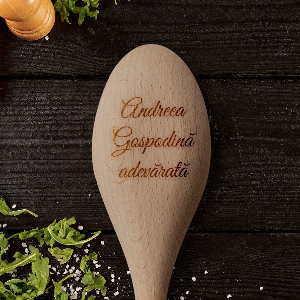 Cuchara de madera personalizada - La auténtica ama de casa