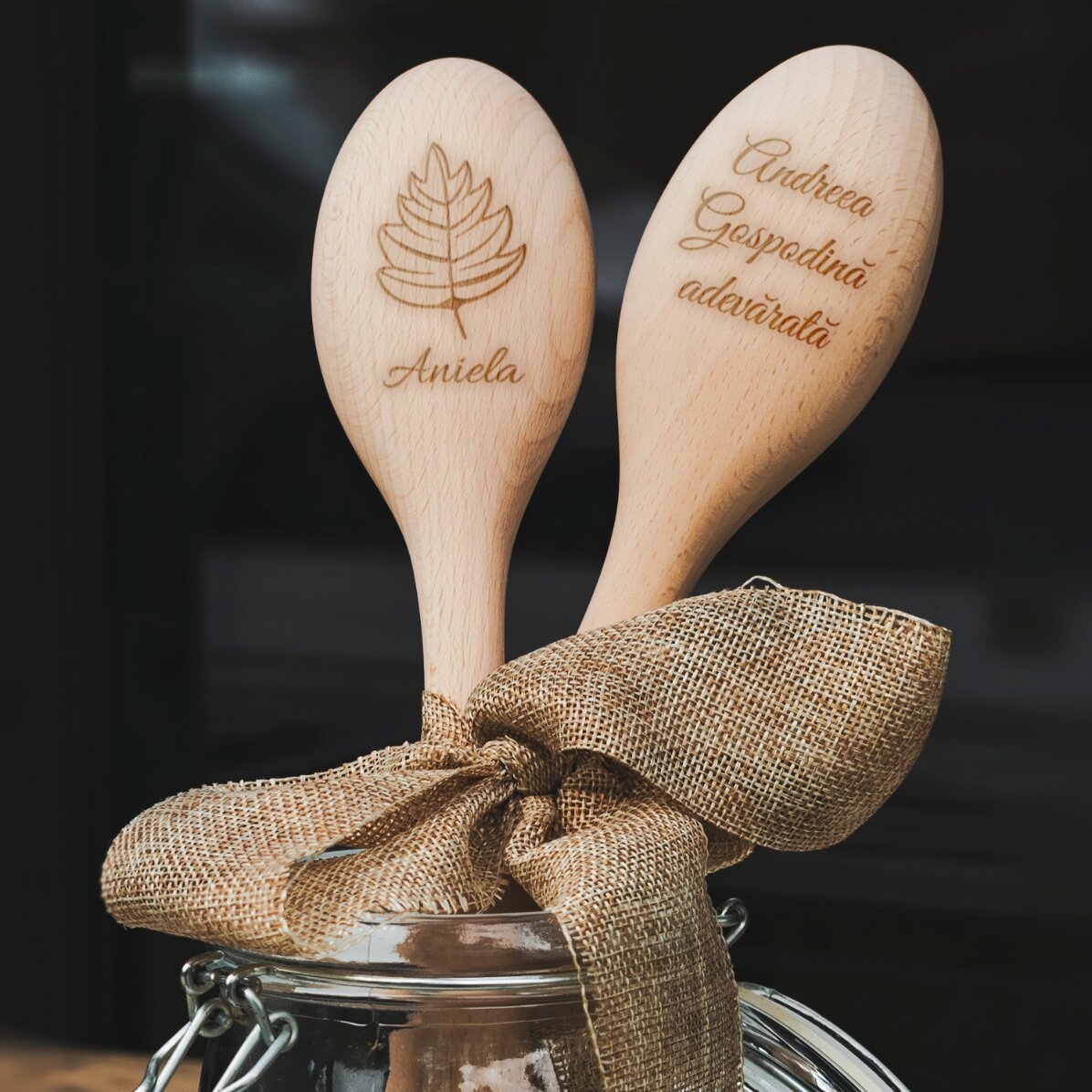 Cuchara de madera personalizada - La auténtica ama de casa