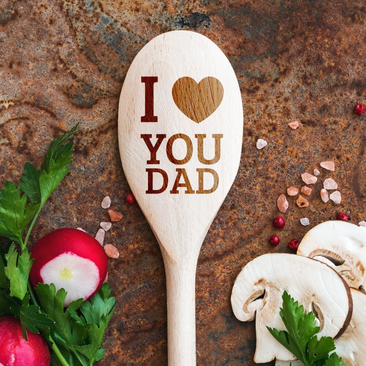 Cuchara de madera personalizada - Te quiero