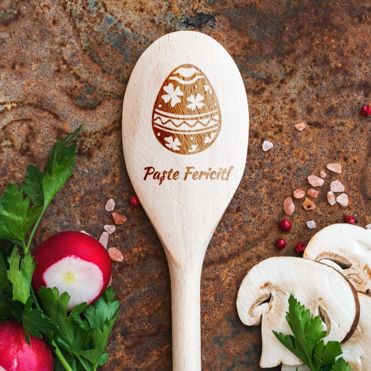 Cuchara de madera personalizada - Pasta