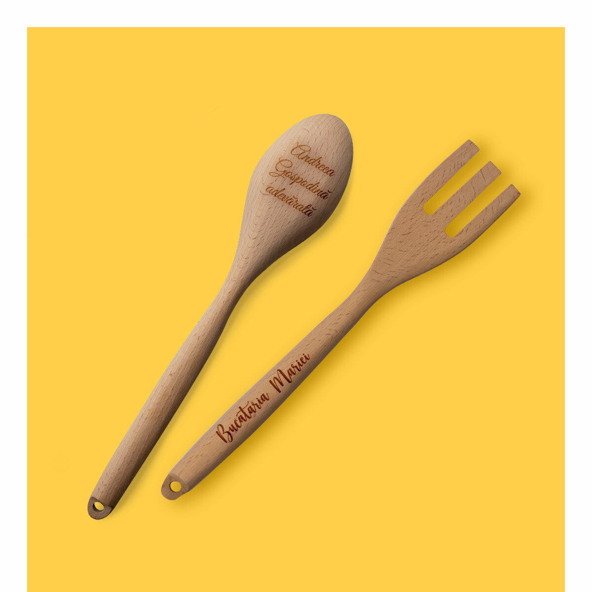 Cucharas y tenedores personalizados