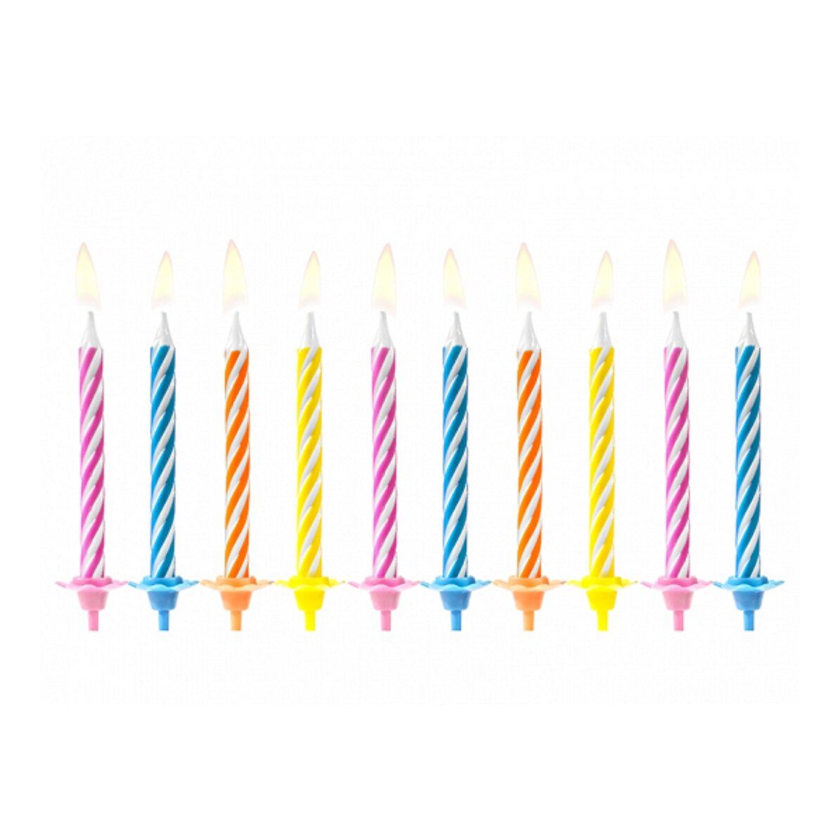 Velas para tartas - juego de 10 unidades.