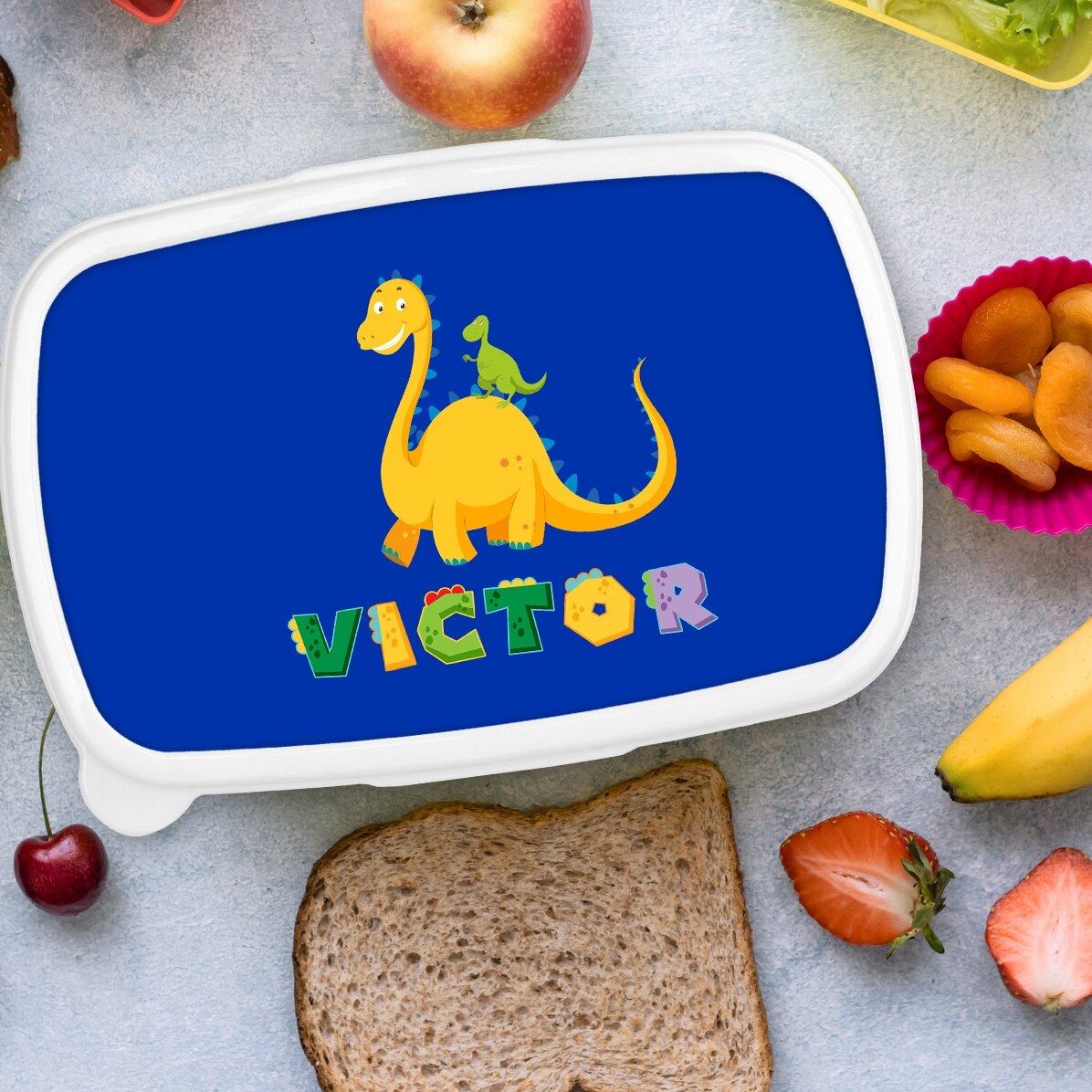 Fiambrera, fiambrera personalizada con nombre - Dino