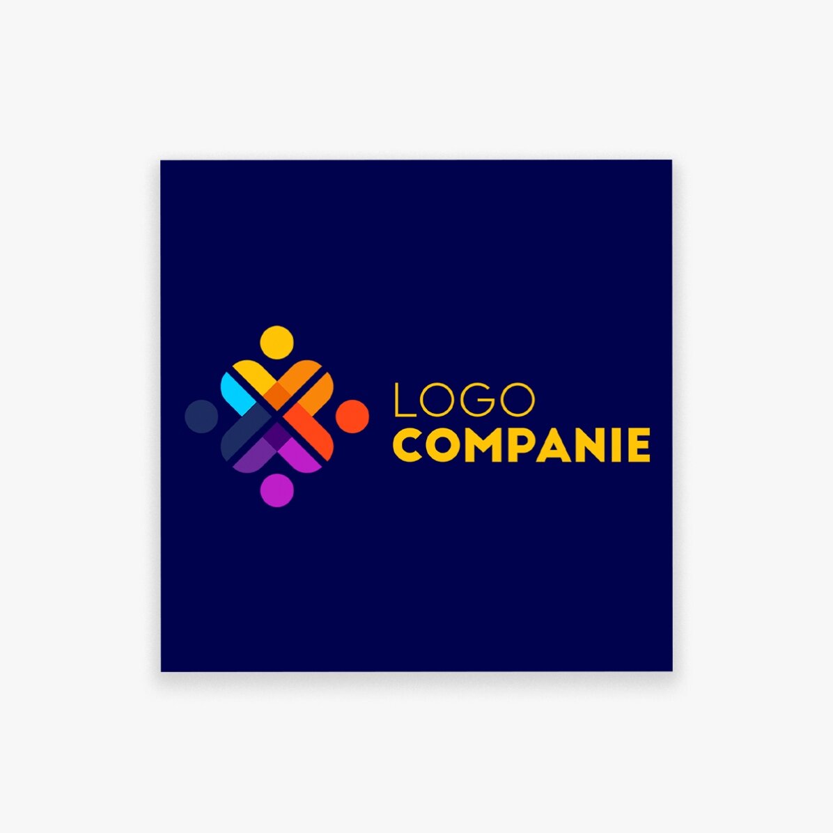 Imán personalizado de 10x10 con logotipo
