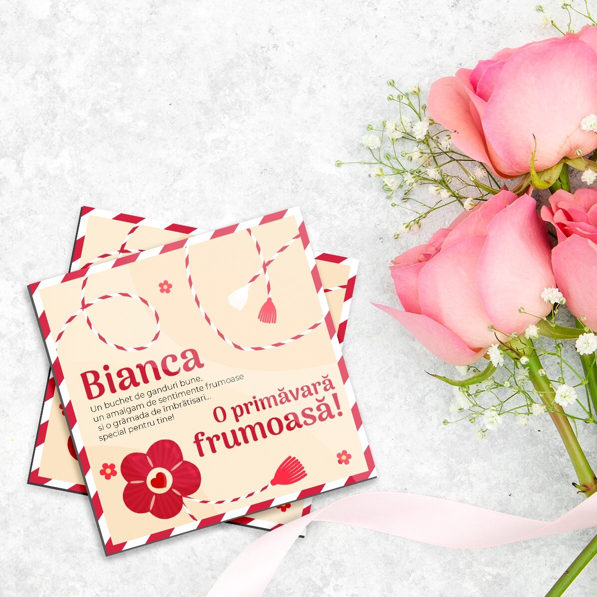 Imán de 10x10 personalizado con nombre y mensaje