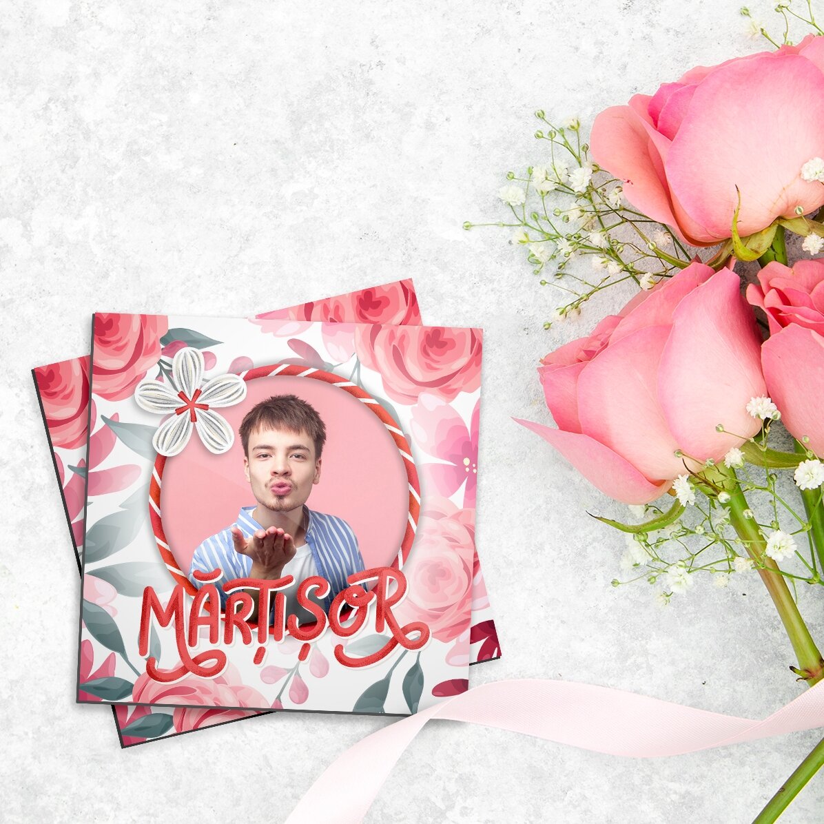 Imán de 10x10 personalizado con una foto