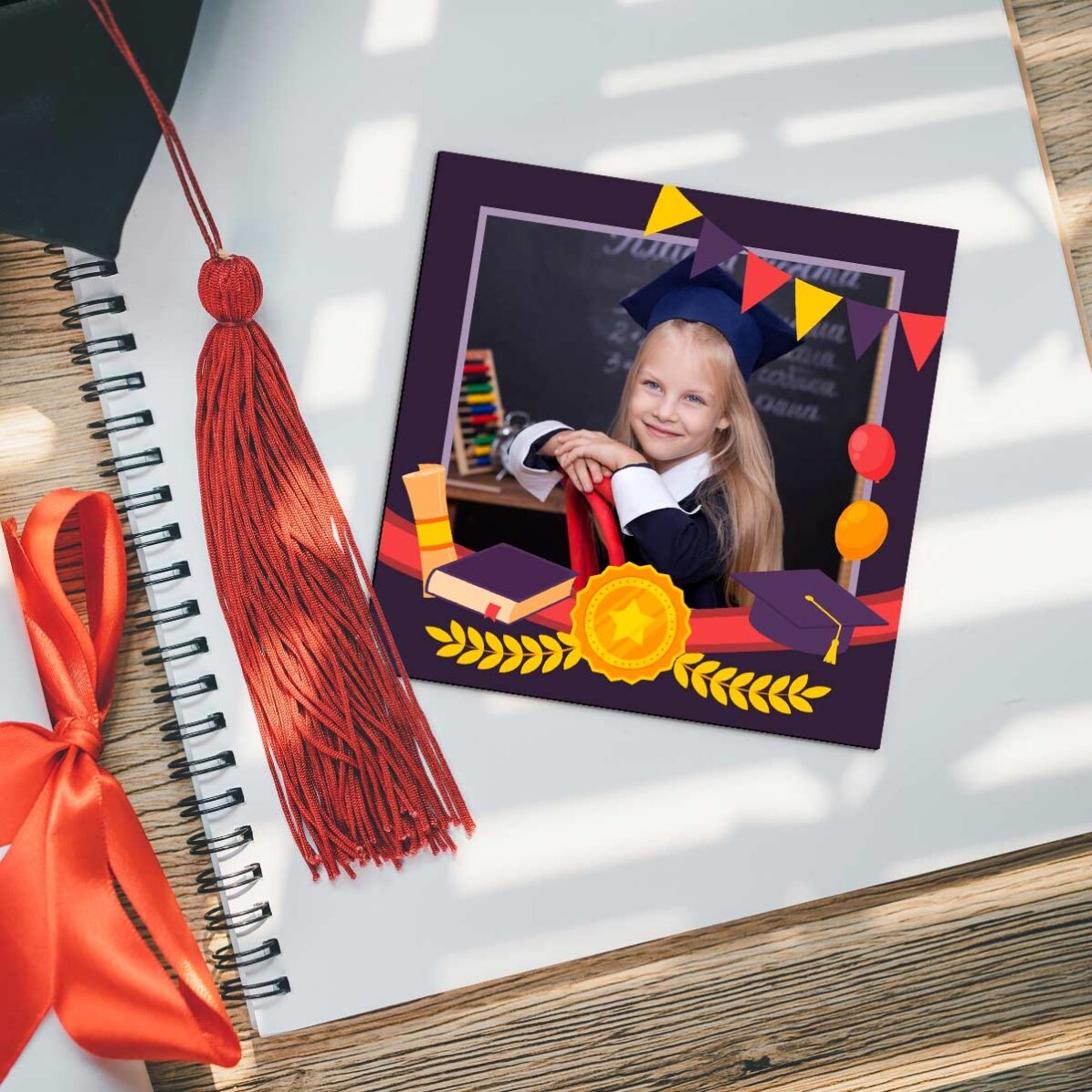 Imán personalizado de 10x10 con foto - Graduación