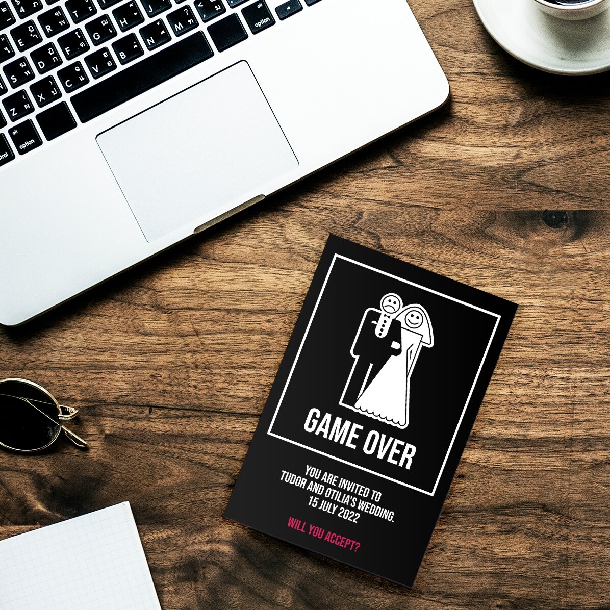 Iman personalizado de 10 x 15 cm - Game over