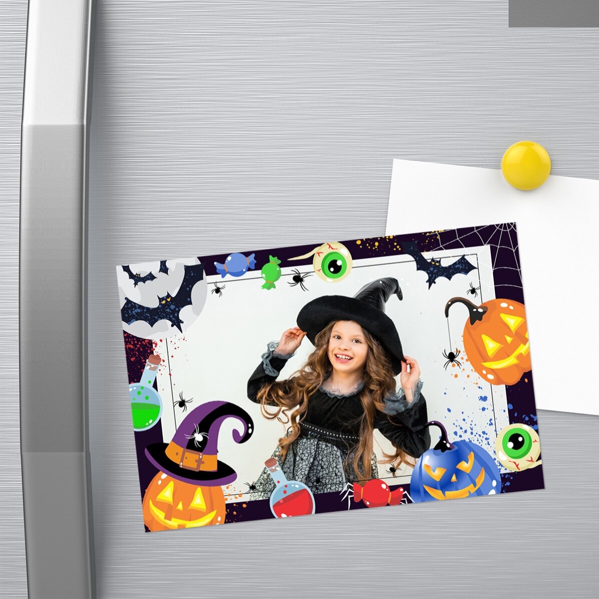 Imán de 15 x 10 cm personalizado con una foto - Halloween