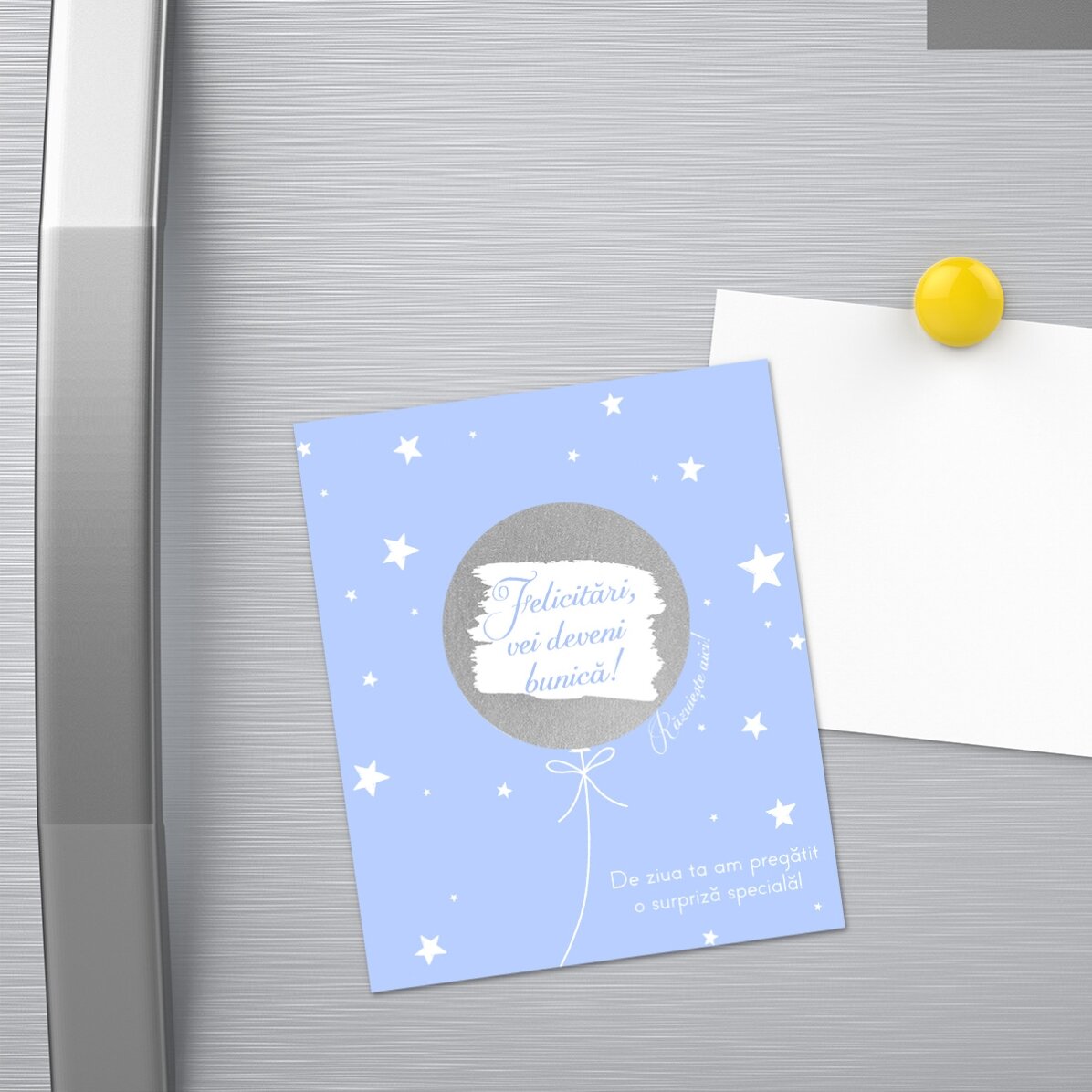 Iman para raspar de 10 x 12 cm personalizado con texto - Surpriza