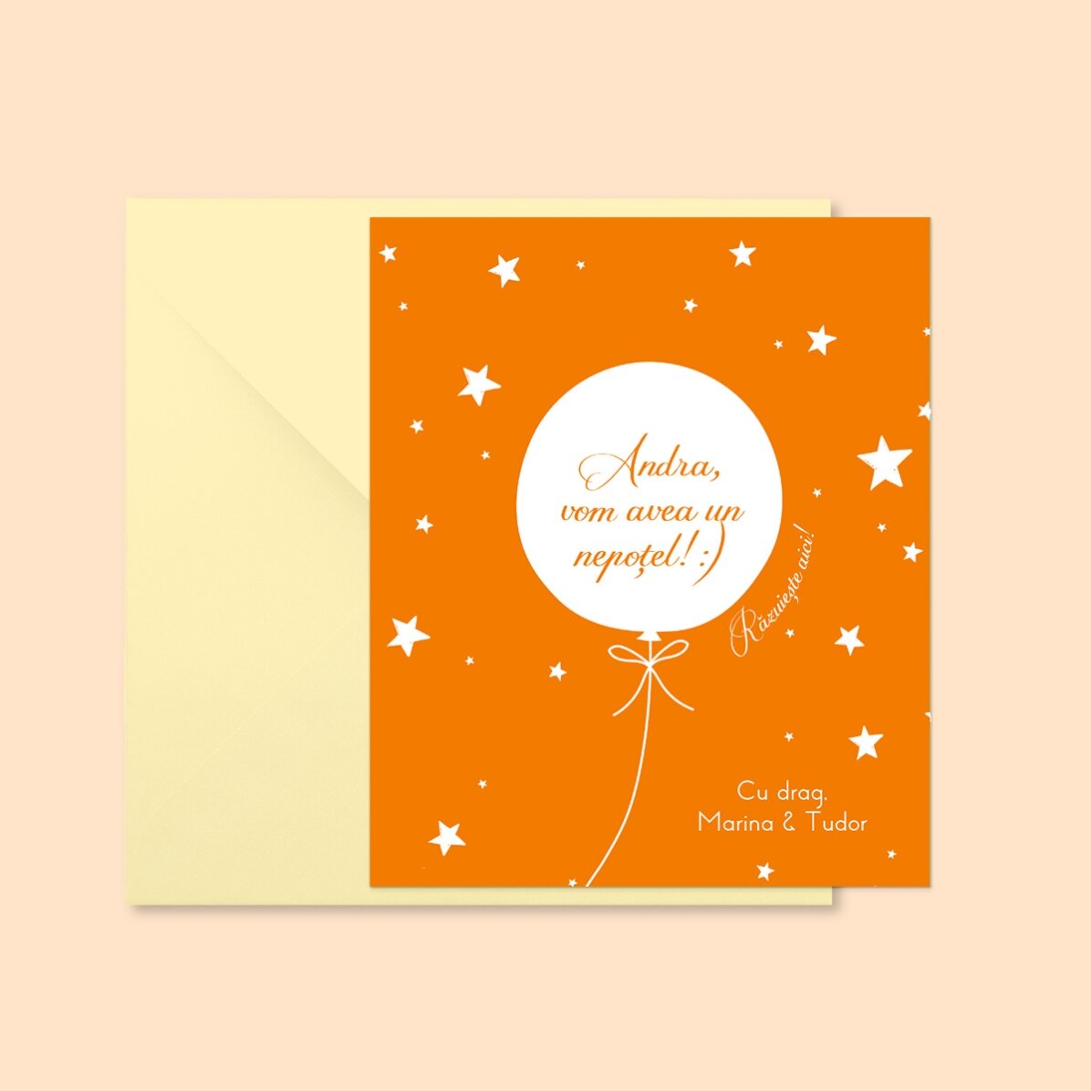 Iman para raspar de 10 x 12 cm personalizado con texto - Surpriza