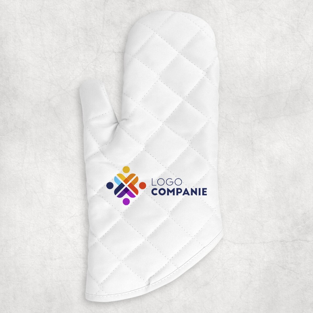 Manopla de cocina personalizada con logotipo