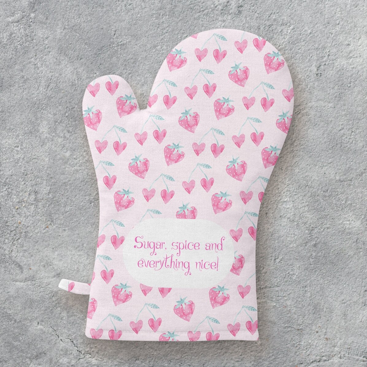 Manopla de cocina personalizada con texto - Sweet