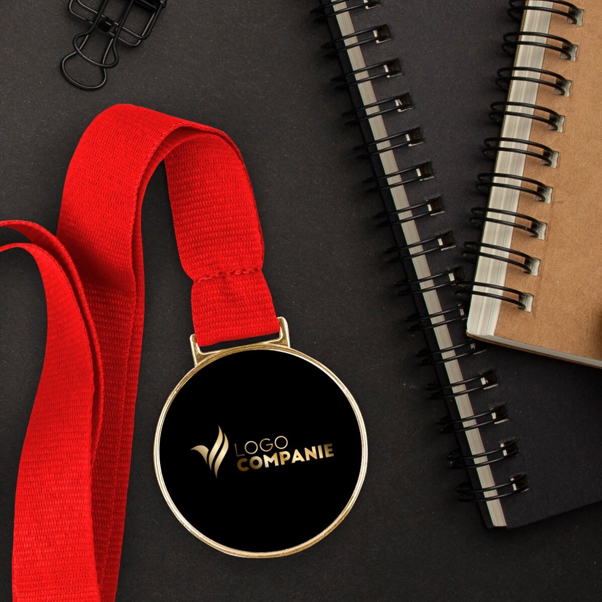 Personalised medal with logo