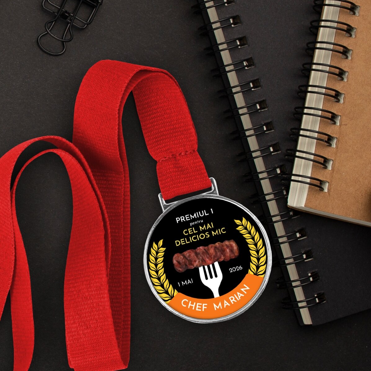 Medalla personalizada con mensaje - El campeón de los pequeños