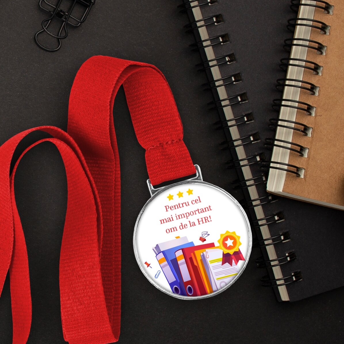 Medalla personalizada con mensaje - RR. HH.