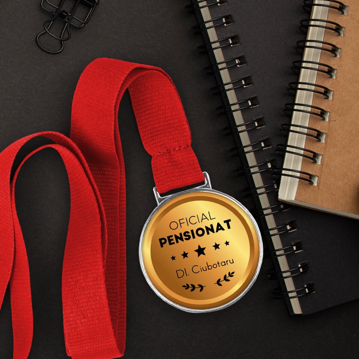 Medalla personalizada con mensaje - Jubilado