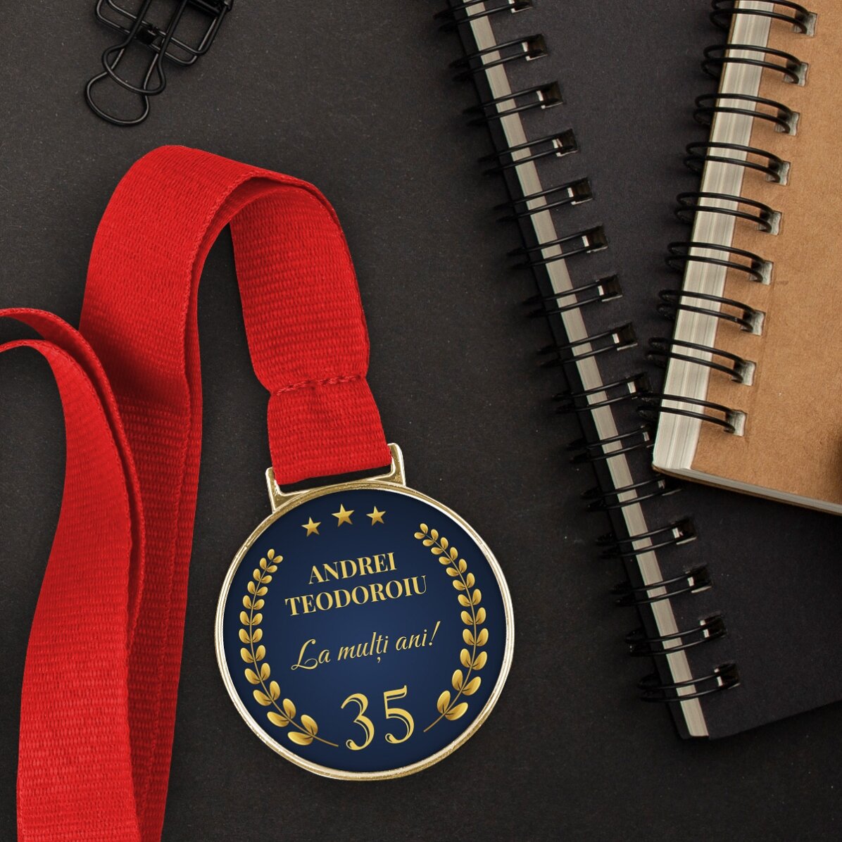 Medalla personalizada con texto - Aniversario
