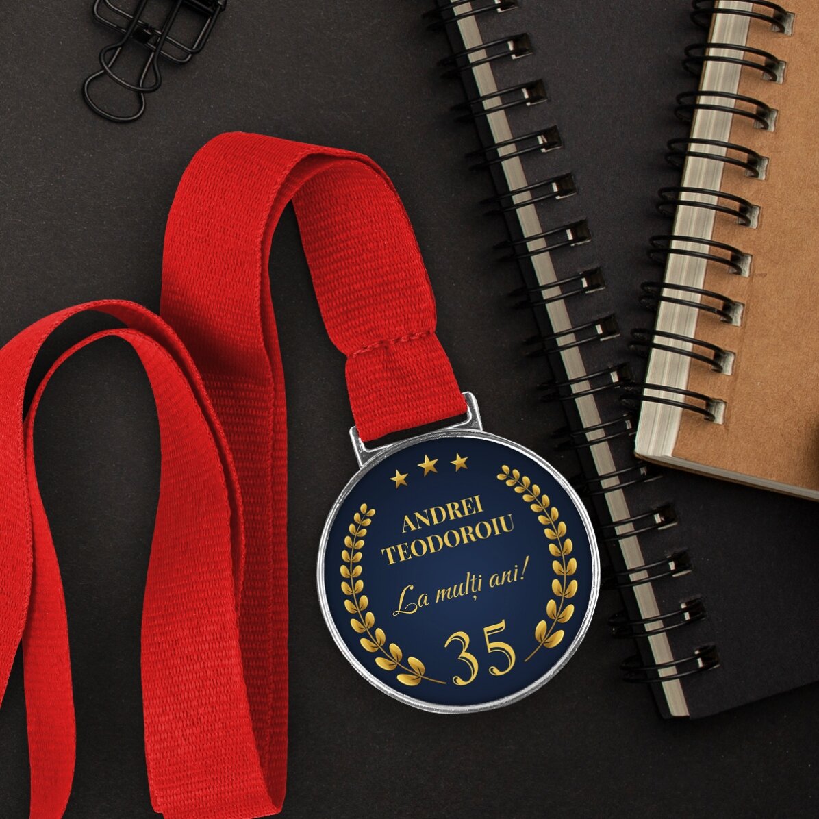 Medalla personalizada con texto - Aniversario
