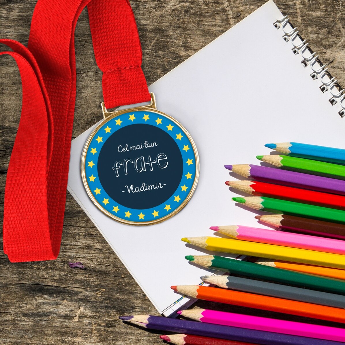 Medalla personalizada con texto - El mejor