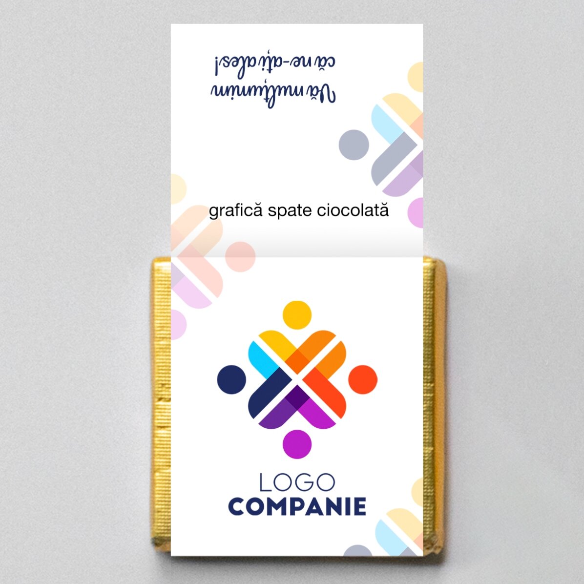 Mini tableta de chocolate personalizada con tu diseño