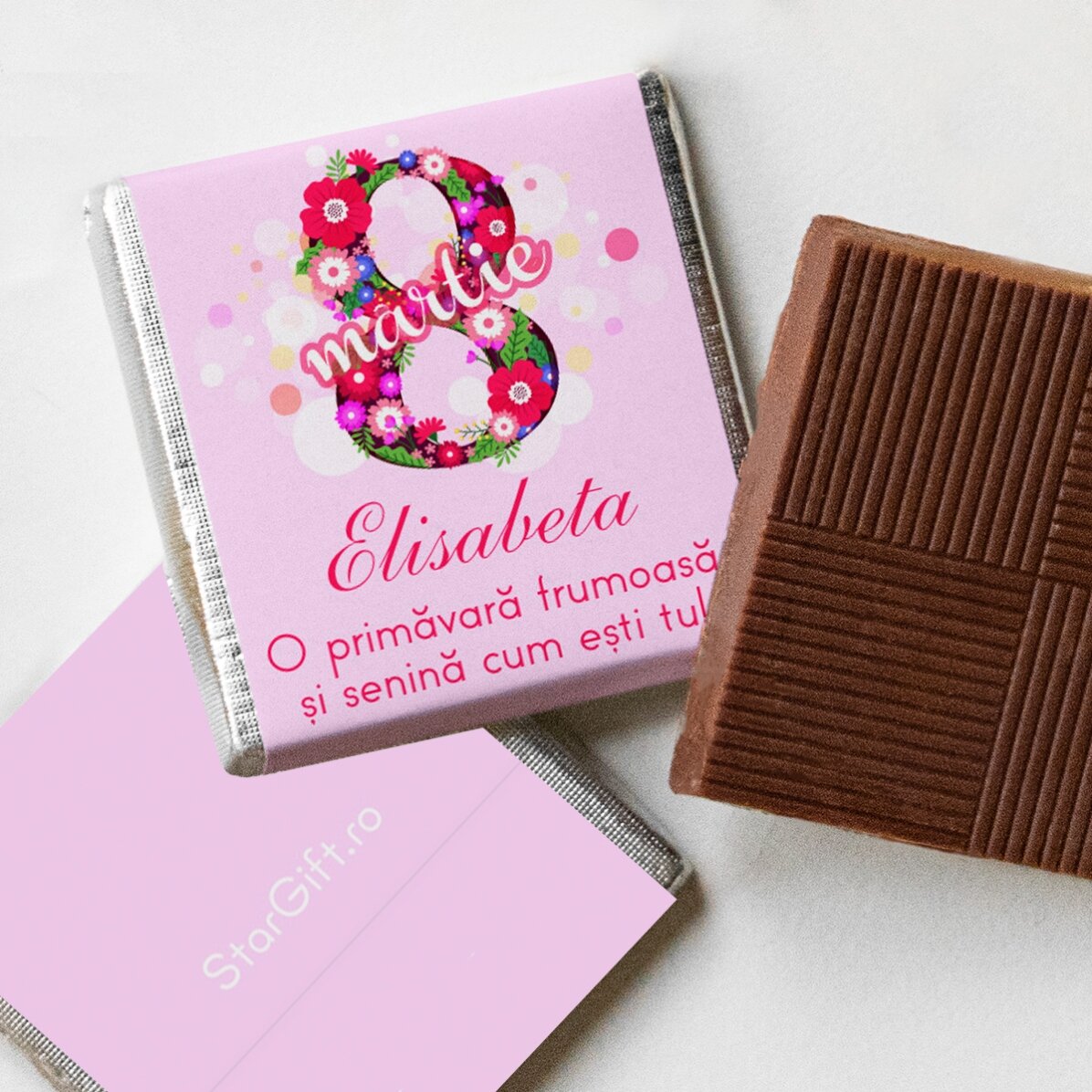 Mini bombón personalizado con mensaje - 8 de marzo