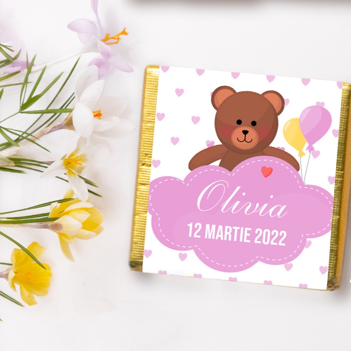 Mini bombón personalizado - Recuerdo de bautizo