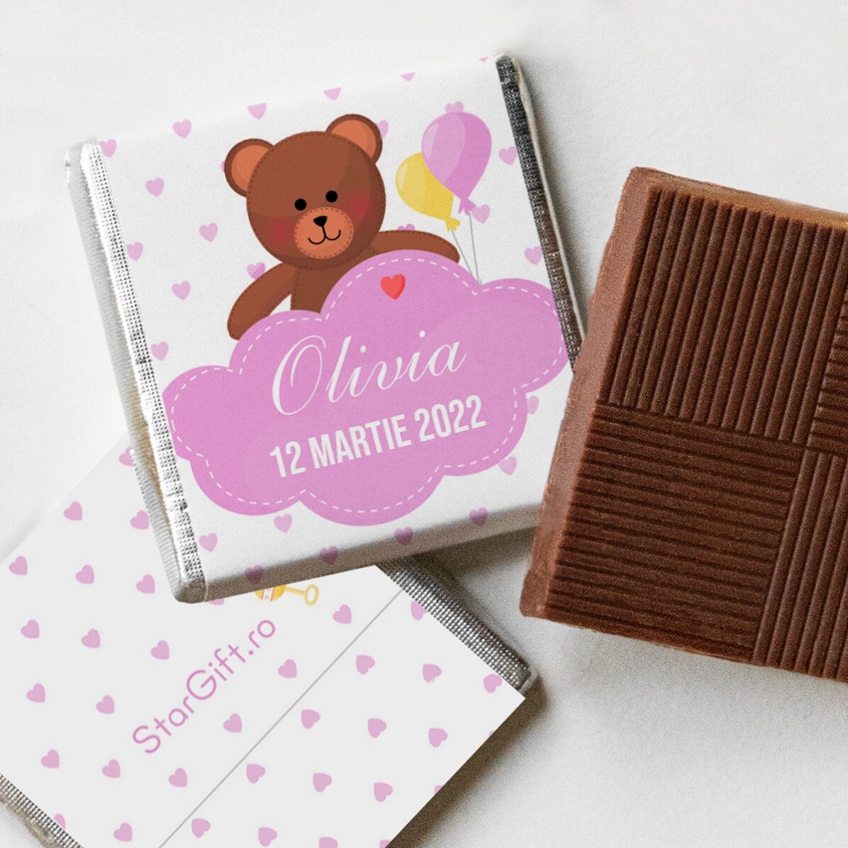 Mini bombón personalizado - Recuerdo de bautizo
