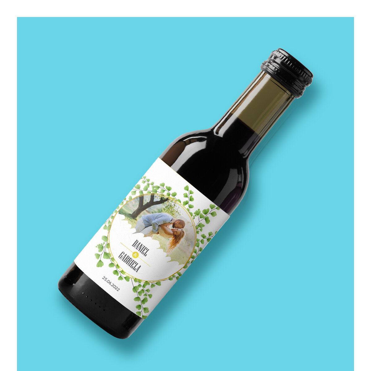 Mini botellas de vino personalizadas