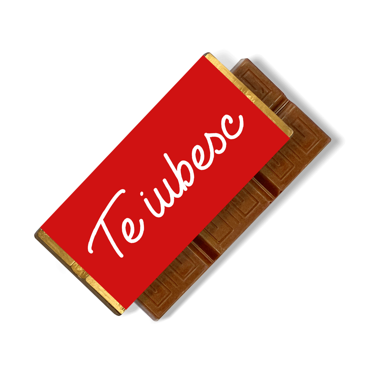Mini tableta de chocolate personalizada con un mensaje