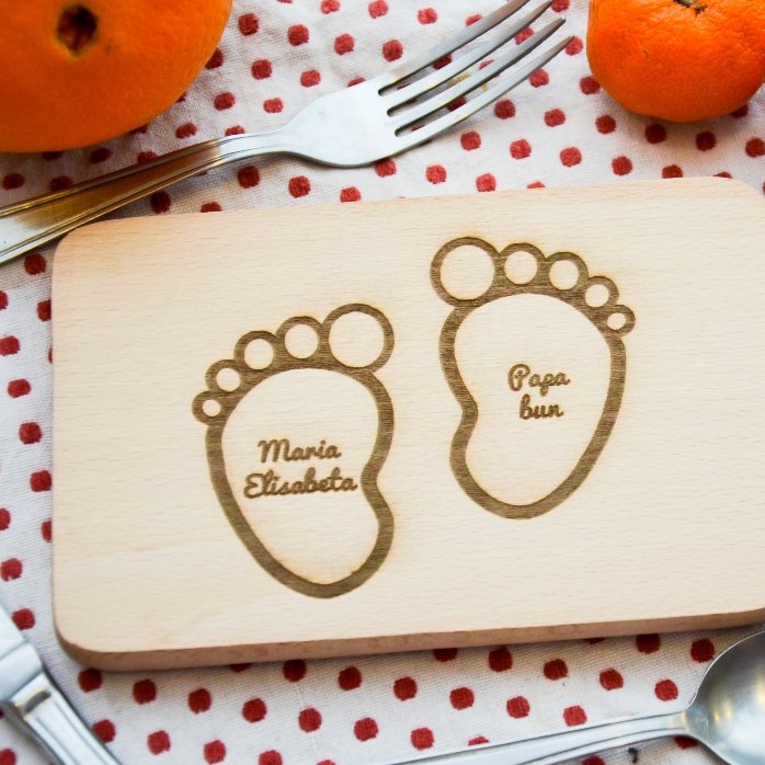 Mini picadora personalizada - Huella del bebé